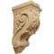 Ekena Millwork 3 1/2"W x 4 3/8"D x 7 7/8"H Small Grape Bunches Corbel, Cherry COR03X04X07GRCH - alternate 1